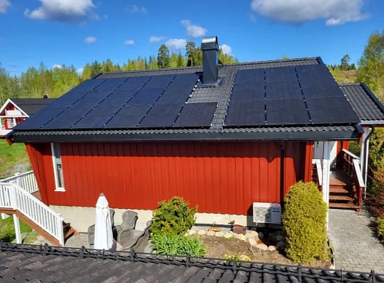 Montering av solceller på tak